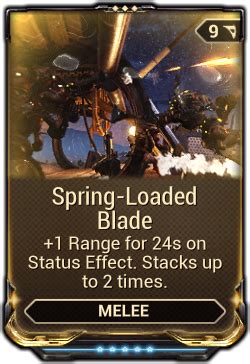 warframe spring loaded blade